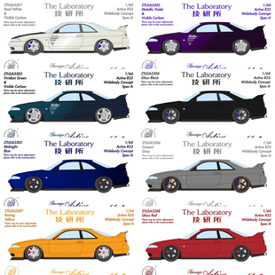 The Laboratory技研所 1/64树脂Garage Active R33 Widebody 车模