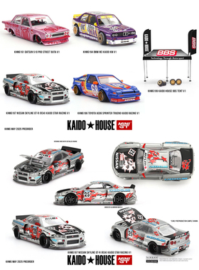 Kaido House + MINIGT Nissan Skyline GT-R (R34) Racing V1车模
