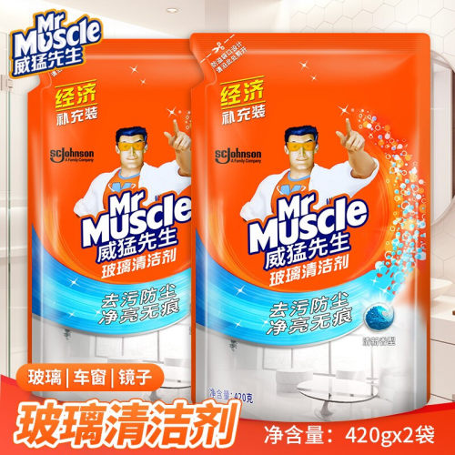 威猛先生玻璃清洁剂420g补充装