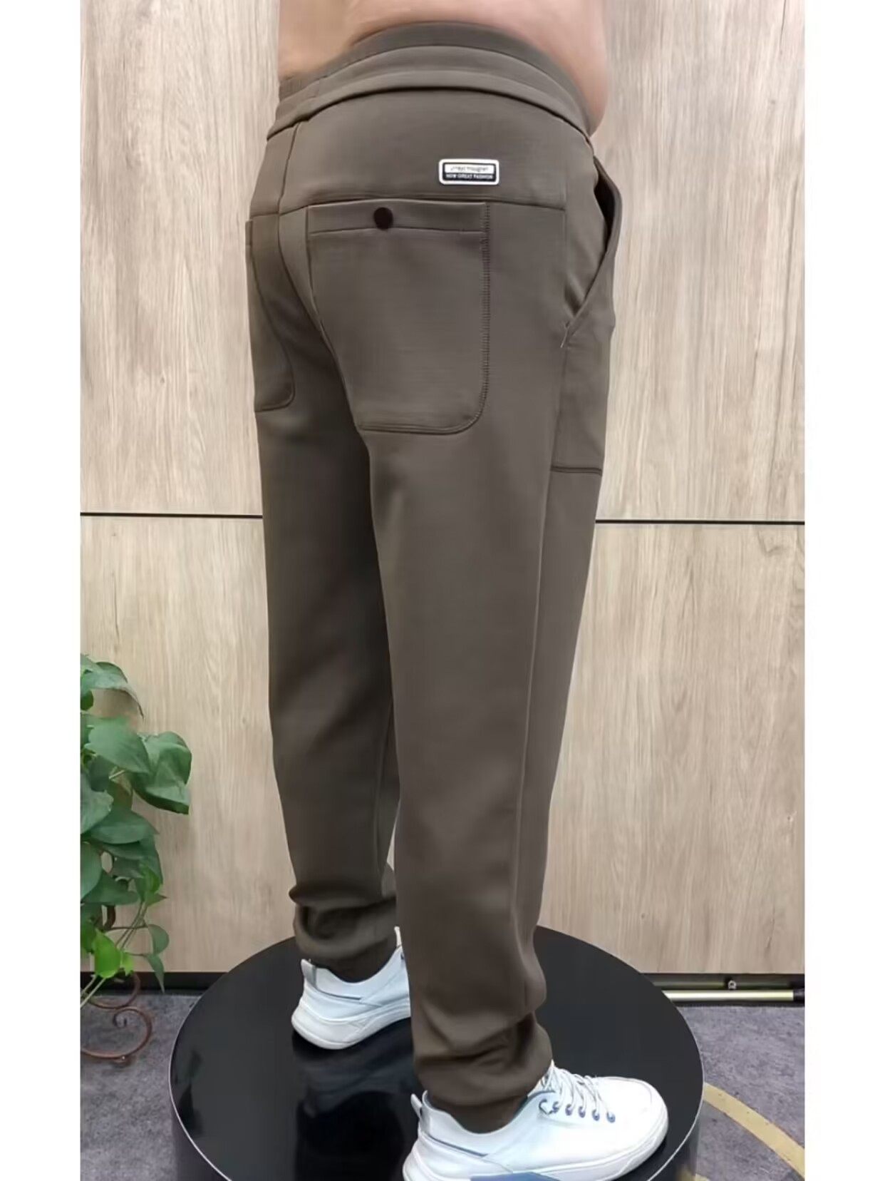 春秋季螺纹棉咖啡色运动裤卫裤休闲裤男士弹力青年百搭时尚小脚裤,男装,卫裤,淘宝优惠券,粉丝福利购,淘宝优惠卷