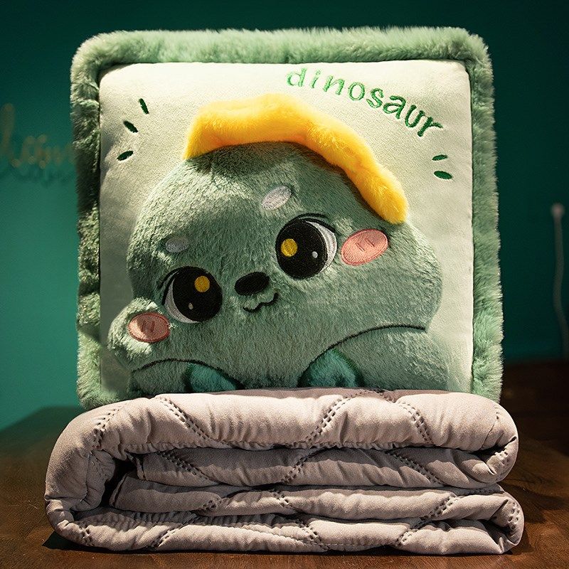 水豚抱枕被子两用加厚办公室靠枕折叠午睡枕头毯子二合一汽车靠垫,居家布艺,抱枕被,淘宝优惠券,粉丝福利购,淘宝优惠卷