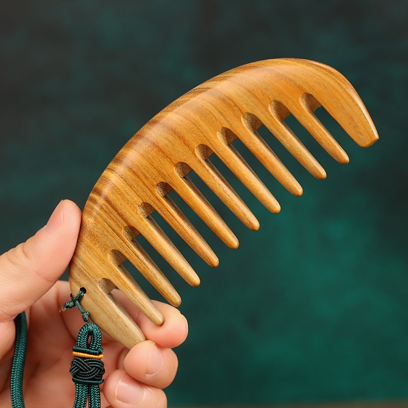 小号木梳子檀木脱发女士专用长发桃木头小巧可爱防随身便携迷你款