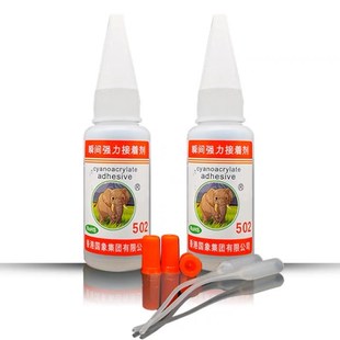 国象502胶水瞬间强力胶粘接金属橡胶模具胶水快干胶水25支一盒