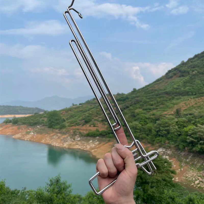 304不锈钢C款 铁丝枪 皮筋枪 纸弹枪 7080后传统玩具 纯手工制作