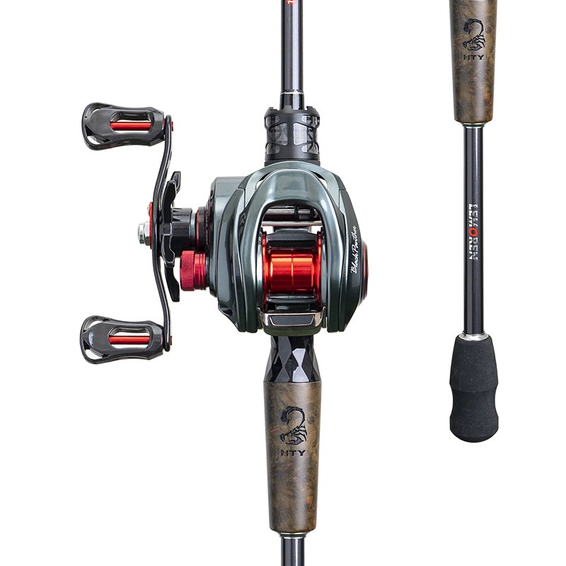 魔影ML泛用路亚竿水滴ML钓鱼竿鲈鱼翘套装路亚远投嘴直柄枪