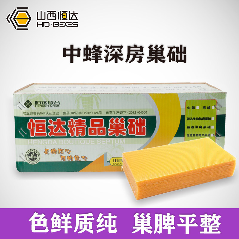 中蜂巢础片50片精品巢脾巢皮天然蜂蜡特级蜜蜂巢基