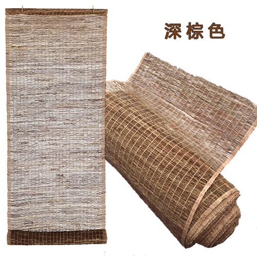 苎麻帘玄关垂帘隔断帘日式挂帘免打孔麻帘屏风帘草帘半遮帘透光帘