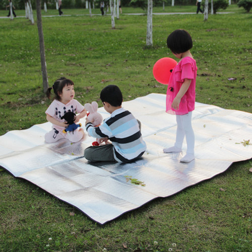 户外加宽加厚露营双面铝膜野外便携防潮垫野餐垫200*150/200*200