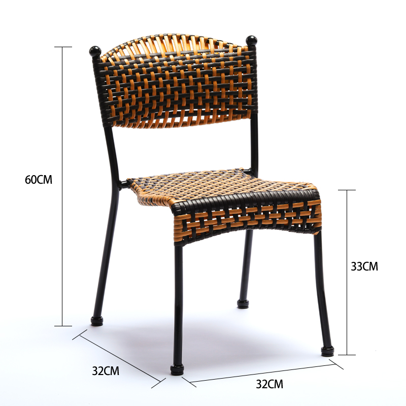 小藤椅子靠背凳子茶几竹椅家用椅滕椅餐椅单人矮小号腾椅阳台编织