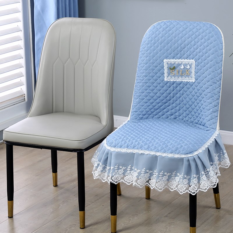 全包弧形餐椅套上窄下宽凳子套罩圆弧形椅子套坐垫家用餐椅垫一体