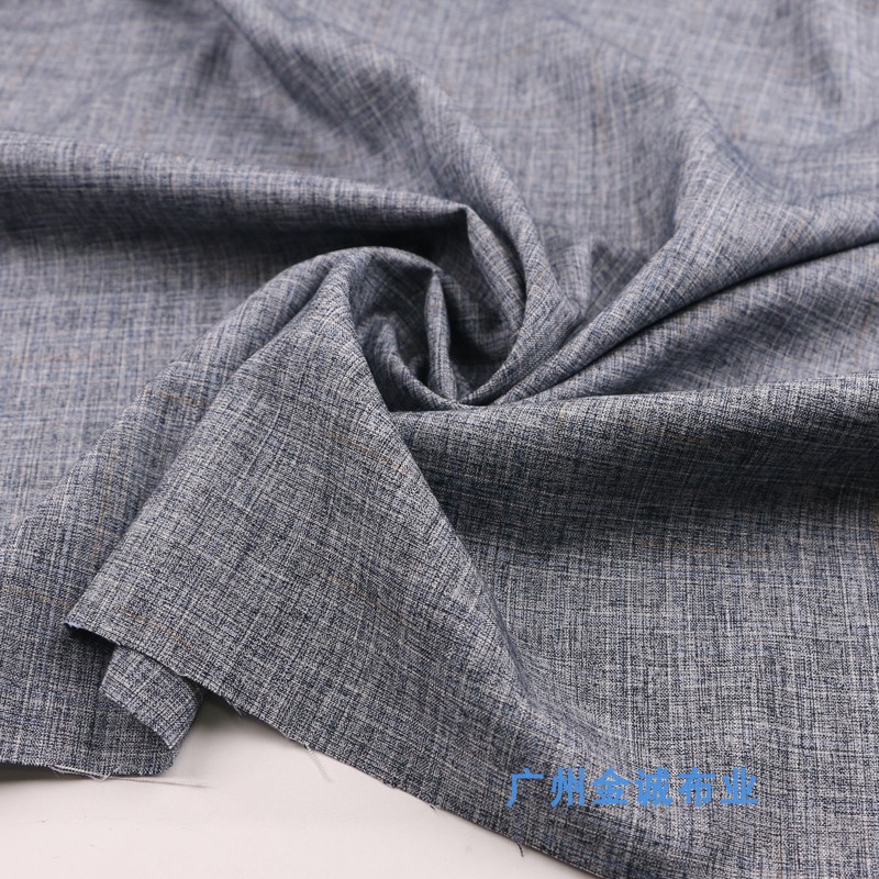 春薄款西装面料梭织布格纹方格男士西裤马甲燕尾纯色服装西服布料