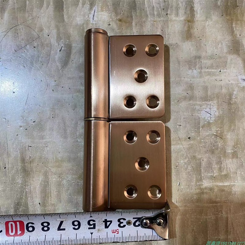 304不锈钢大门脱卸合页5寸玫瑰金色旗型铰链双开门大门木铁门铰链