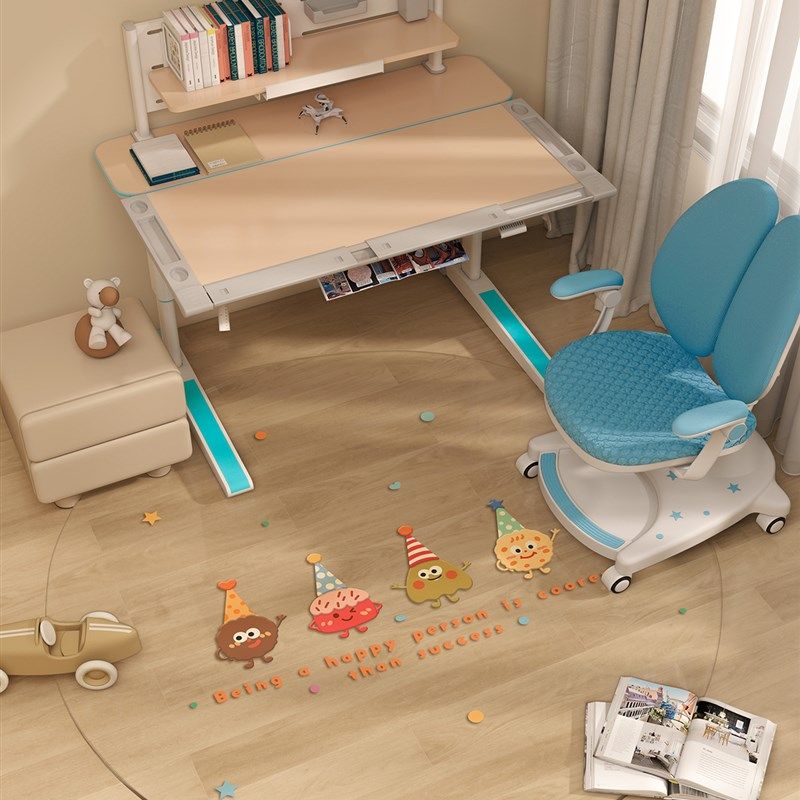 卡通软玻璃转椅地垫学生家用防滑椅子垫子书房学习圆形旋转椅垫,居家布艺,转椅地垫,淘宝优惠券,粉丝福利购,淘宝优惠卷