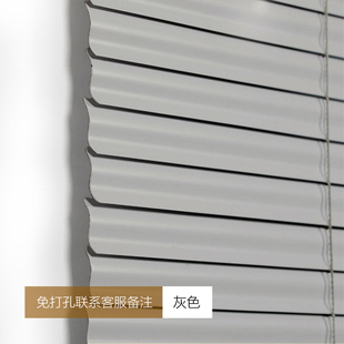 铝合金百叶窗帘免打孔内置卷拉式卫生间厨房办公卧室防水遮光升降