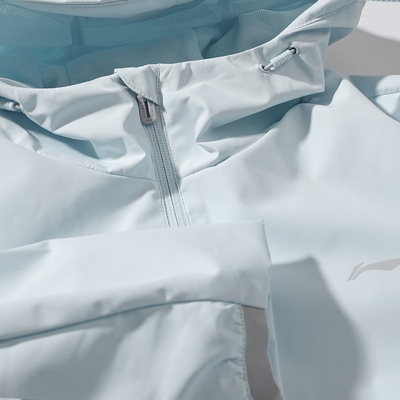 李宁运动风衣2025新款健身系列女子百搭透气梭织连帽外套AFDV062