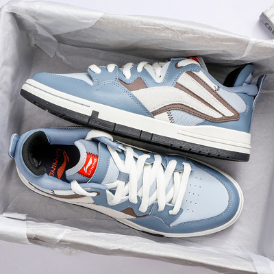 李宁惟吾PRO休闲鞋男鞋2025冬季新款平底运动鞋保暖软弹滑板鞋