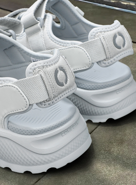 李宁SOFT COCA魔术贴凉鞋男2025新款防滑厚底软底轻便凉鞋AGUV001