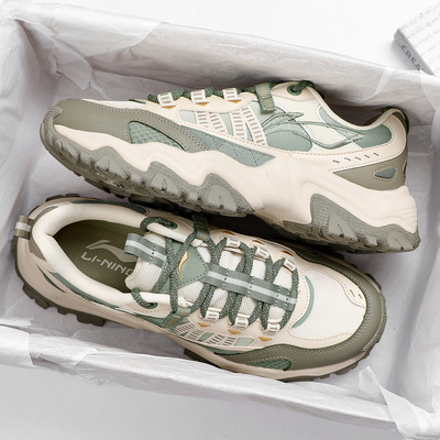 李宁休闲鞋男2025冬季新款潮流低帮舒适男鞋百搭运动鞋厚底猫爪鞋