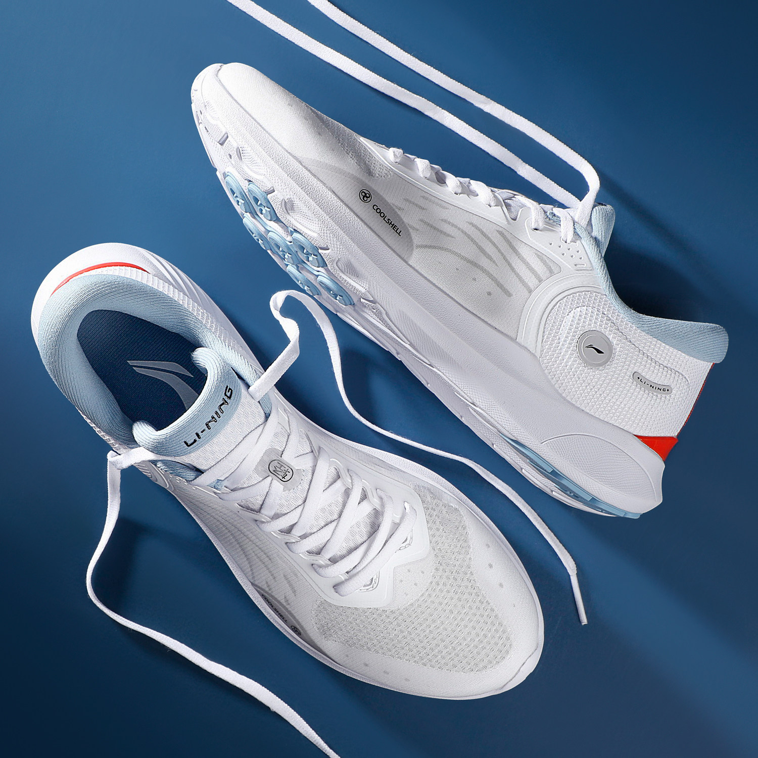 李宁轻逸ls休闲鞋男鞋2023新款轻便减震跑步鞋男款网面透气运动鞋