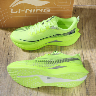 李宁赤兔9pro跑步鞋女款2026春季新款䨻丝透气跑鞋轻质回弹运动鞋