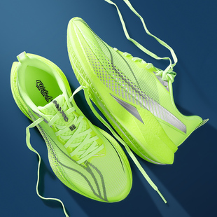 李宁赤兔9pro跑步鞋女款2026春季新款䨻丝透气跑鞋轻质回弹运动鞋