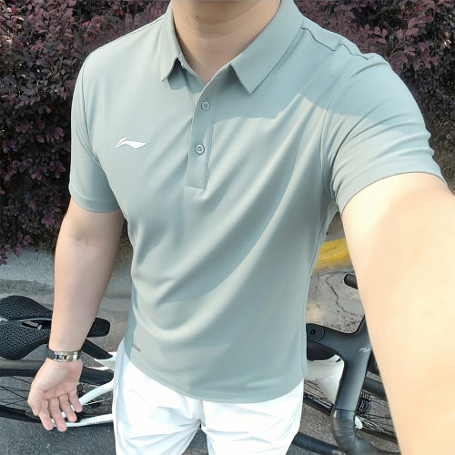 李宁休闲短袖POLO衫男2026春季新款团购系列排汗速干翻领T恤半袖