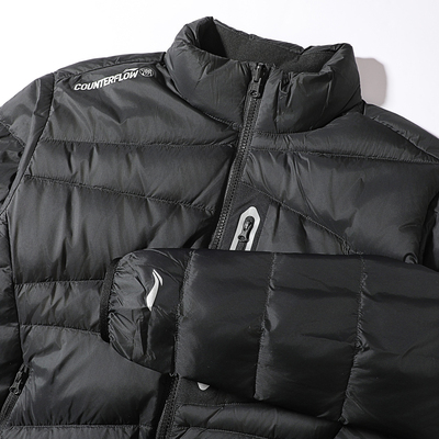 李宁薄款户外CF溯短款羽绒服男款2025冬季新款立领反光鹅绒运动服