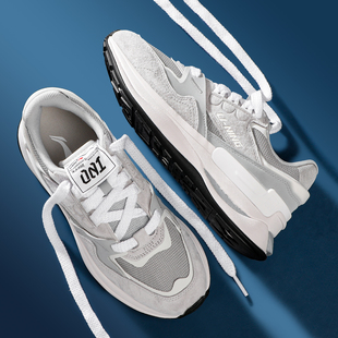 001 新款 初心 V2潮流板鞋 AGCV009 李宁休闲鞋 复古运动鞋 男2025春季