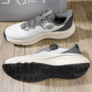 跑鞋 MAX休闲鞋 旋钮潮流软弹运动鞋 AGLV001 男2025新款 李宁SOFT