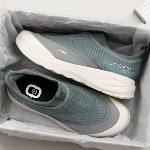 go2代一脚蹬休闲鞋 透气运动鞋 男款 夏季 AGLV005 2025新款 李宁soft