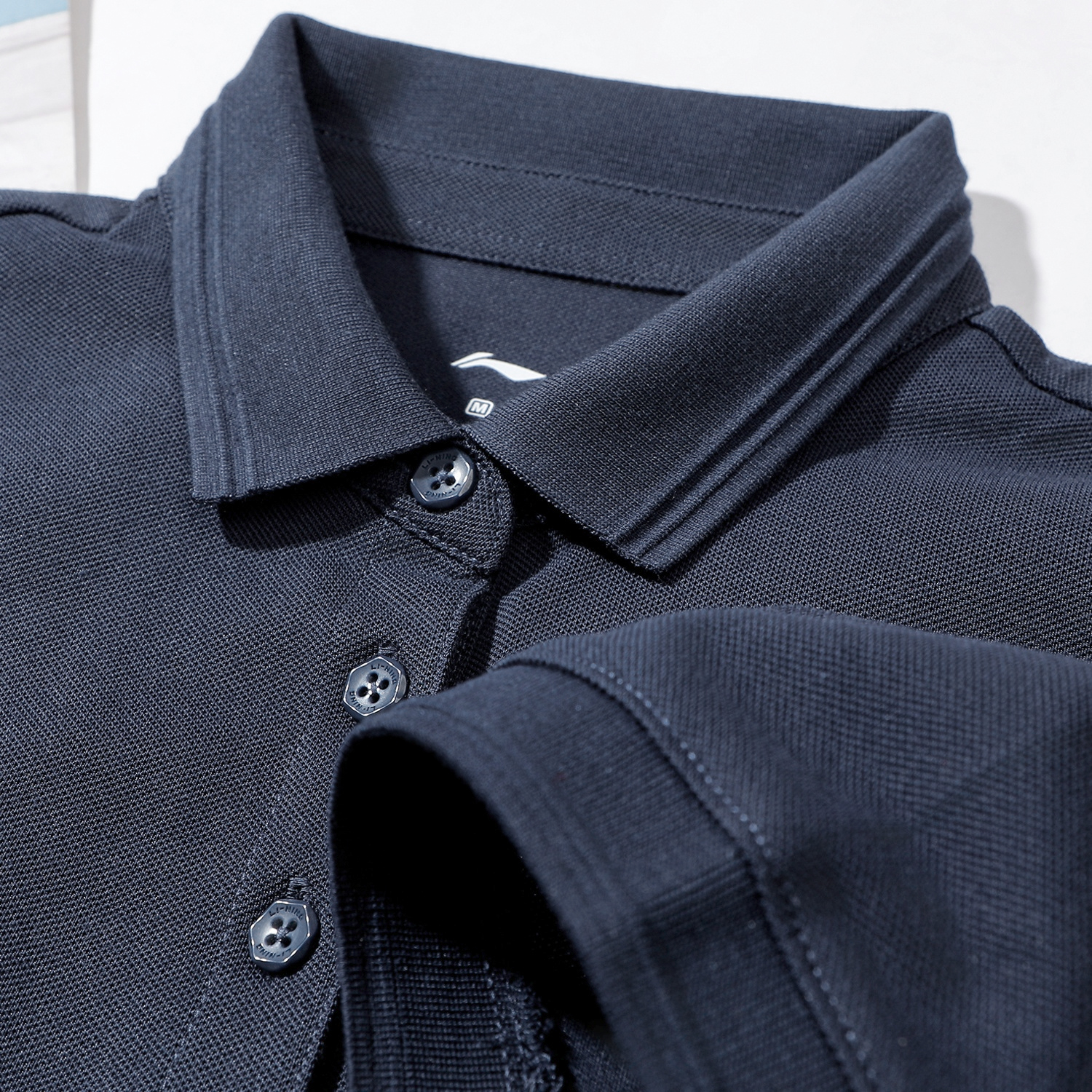 李宁春季棉质POLO衫女款2025新款团购纯色休闲针织T恤短袖APLU198