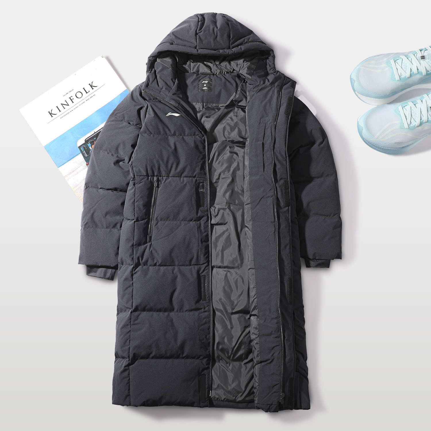 李宁长款短羽绒服男2025冬季新款团购系列90%鸭绒宽松连帽外套,运动服/休闲服装,运动羽绒服,淘宝优惠券,粉丝福利购,淘宝优惠卷