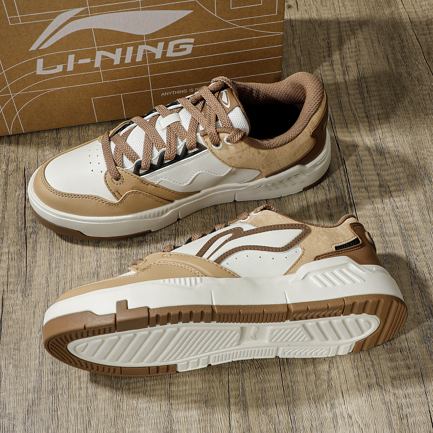 李宁板鞋男鞋2025冬季新款男COMMON 80s软弹潮流鞋子加厚休闲鞋