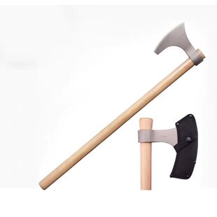 美国冷钢Cold Steel维京斧户外实木钢斧野营防身砍伐长斧90WVBA