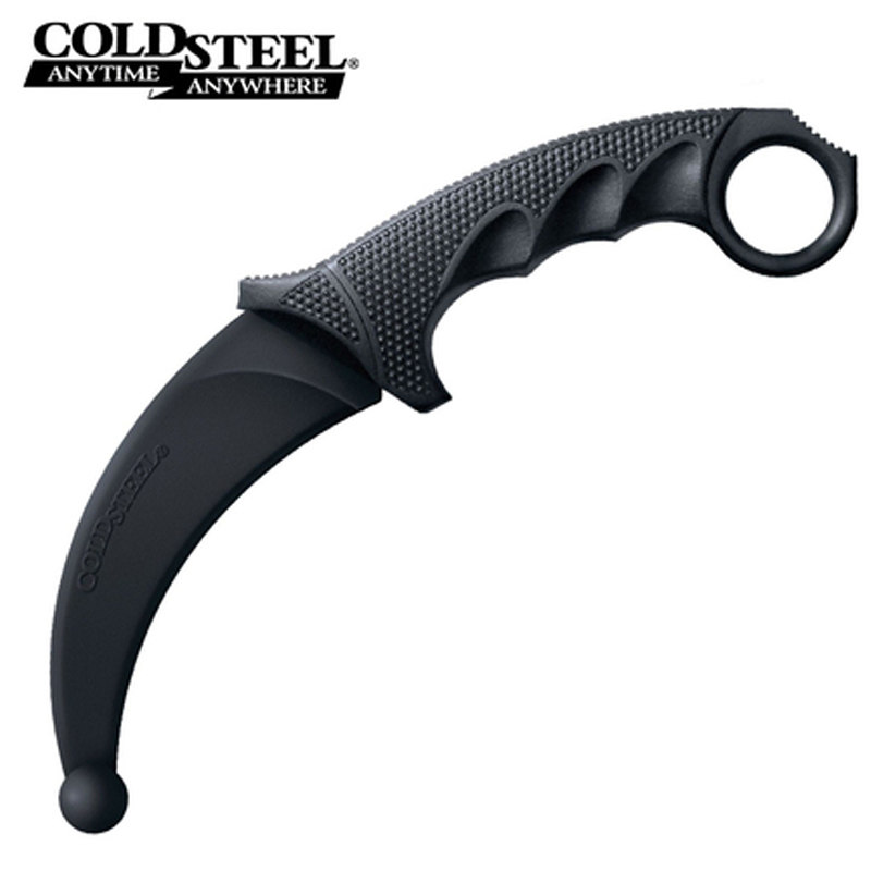 cold steel美国冷钢钝头格斗搏击橡胶训练刀92R49Z爪刀塑钢练习刀