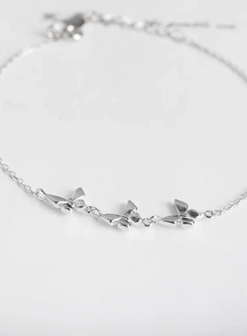 饰品s925纯银时尚复古风百搭新潮款蝴蝶手链女小众设计感轻奢精致