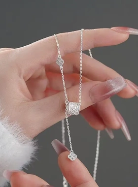 小蛮腰四叶草项链女款新款爆款简约颈链设计高级感轻奢小众锁骨链