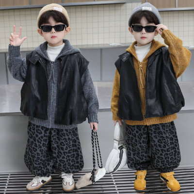 男童春秋款套装2025新款秋冬装