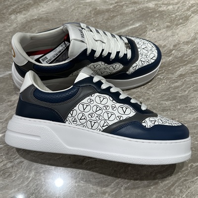 Chishaluo 25秋冬新款 男士时尚字母拼色系带厚底休闲鞋 VL06015M