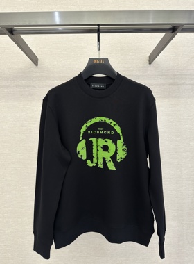 John Richmond 鼎锋秋冬推荐 男士创意字母印花卫衣JUFBAW155678
