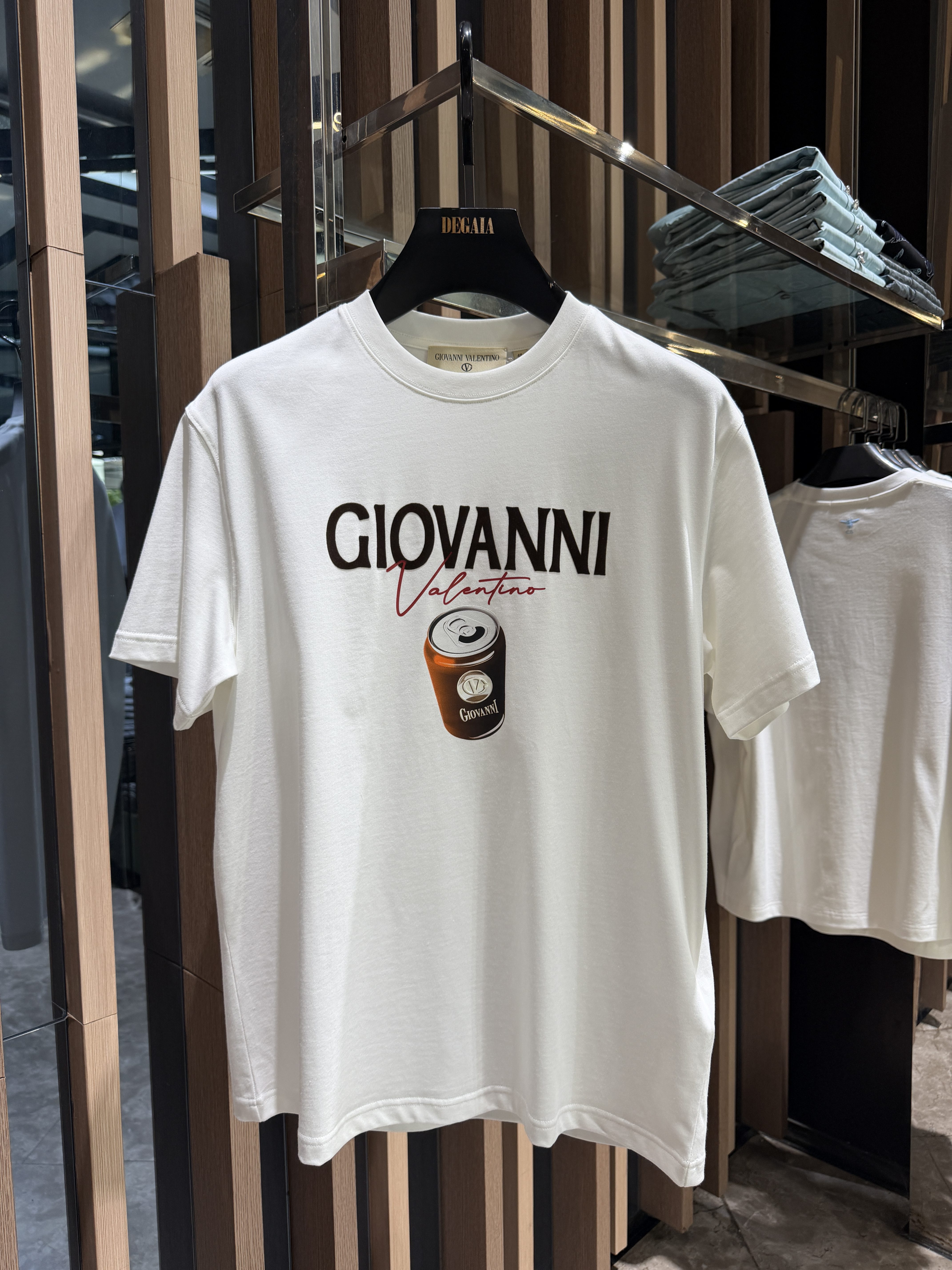 Giovanni Valentino 26春夏新款 男士可乐字母印花T恤VT62860217A