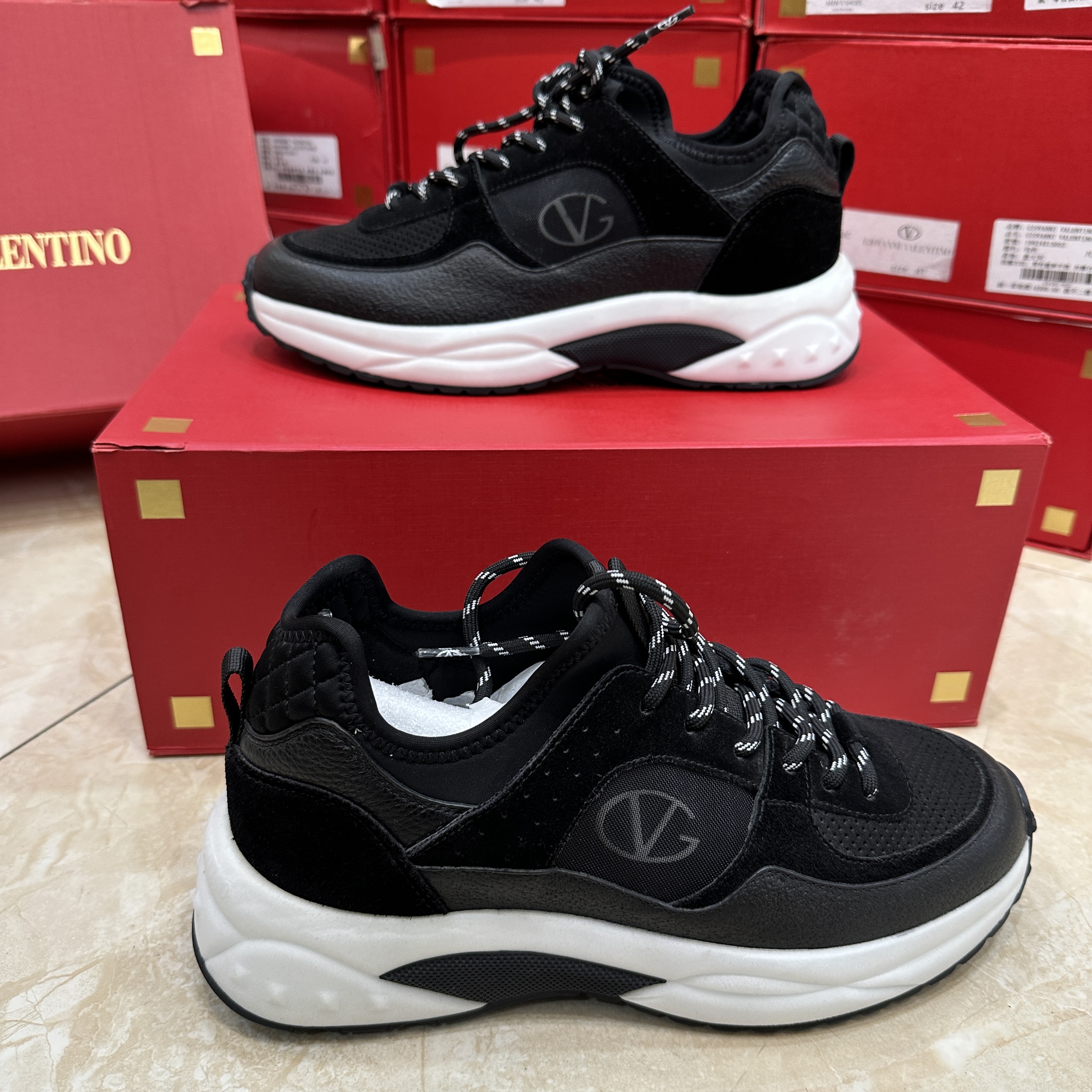 Giovanni Valentino 鼎锋秋冬推荐 男士logo系带休闲鞋GV24C-82A