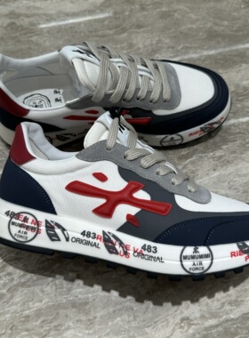 Chishaluo 25秋冬新款 男士时尚拼色系带厚底米字鞋 CH186016F09F