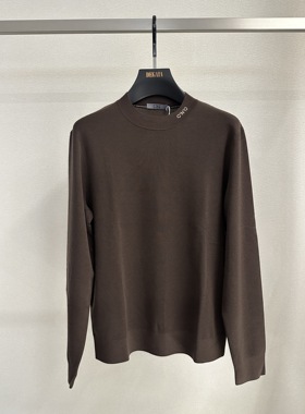 CNC 25秋冬新款 男士时尚简约领口字母印花长袖毛衫 811G352022