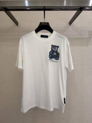 John Richmond 鼎锋春夏推荐 男士胸前卡通印花T恤JUGAAT207021