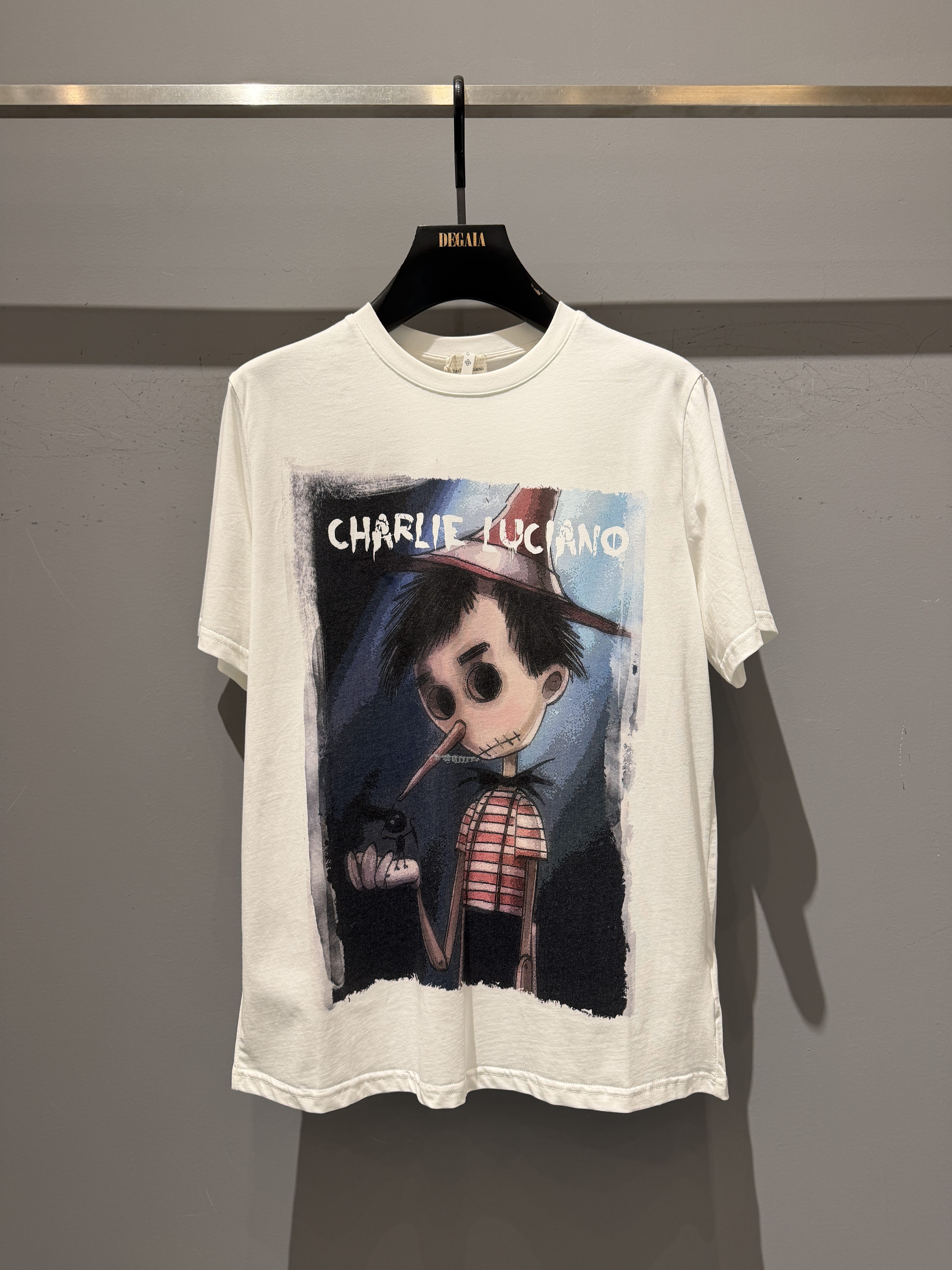 Charlie Luciano 罗云熙同款匹诺曹印花短袖T恤潮流百搭休闲上衣