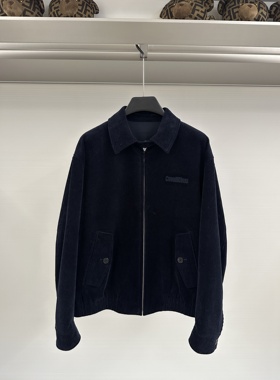 Cavalli Class 25秋冬新款 男士字母刺绣翻领休闲夹克CM072E3613