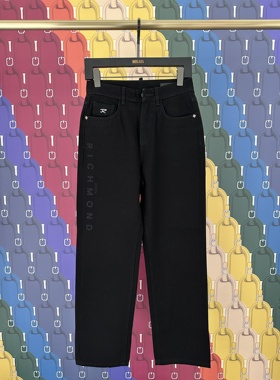 John Richmond 鼎锋秋冬推荐 男士字母刺绣牛仔裤JUFBAN086616