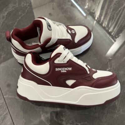 秋冬新款男士厚底休闲板鞋