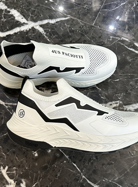 4US PACIOTTI 25春夏新款 男士时尚字母拼色休闲厚底运动鞋 S8508